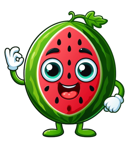 Funny Watermelon clipart