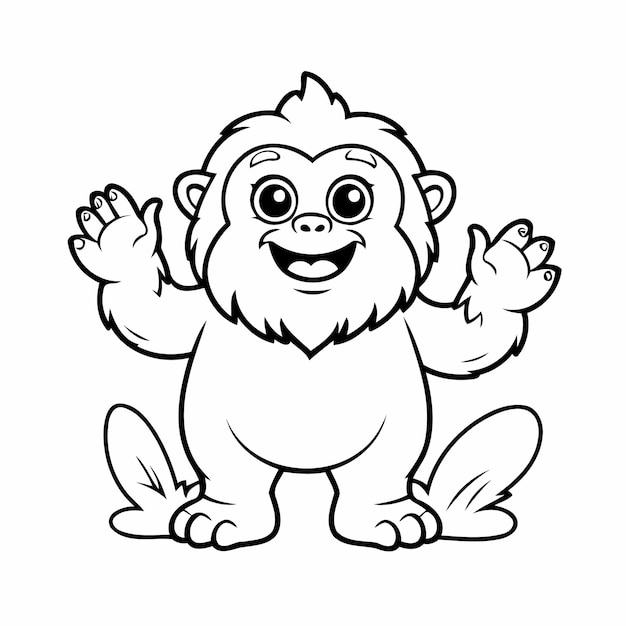 Funny Yeti doodle for toddlers book