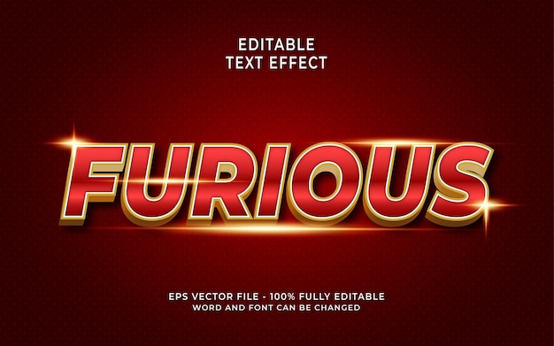 Furious Text Effect