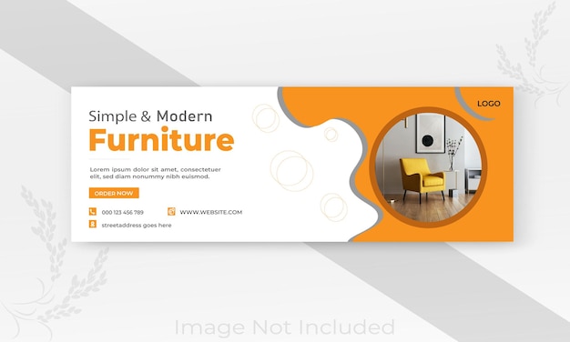 Furniture banner templete