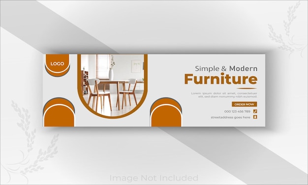 Furniture banner templete