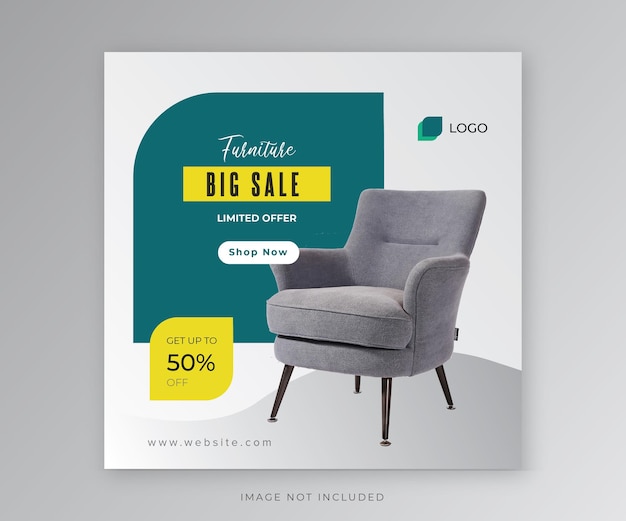 Furniture big sale social media post