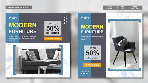 Furniture Design Social Meda Post Collection Template