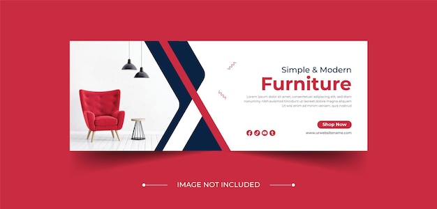 Furniture Facebook Cover Page Design Template