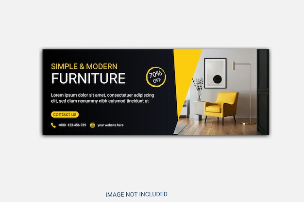 Furniture Facebook cover template