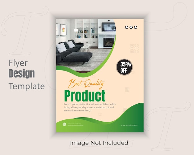 Furniture flyer design template