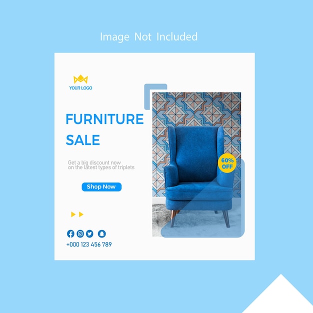 Furniture instagram social media post