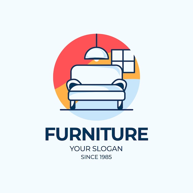 Furniture logo design concept