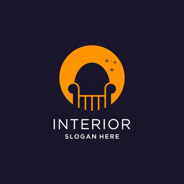 Furniture logo vector with modern concept design