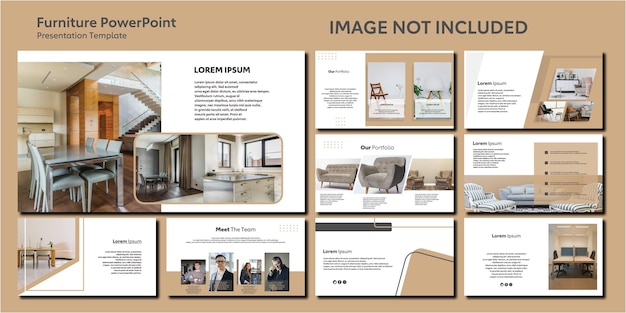 Furniture presentation template power point