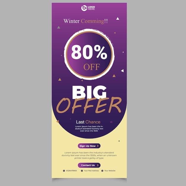 Furniture Rollup Banner Template Corporate Roll up banner design Editable template