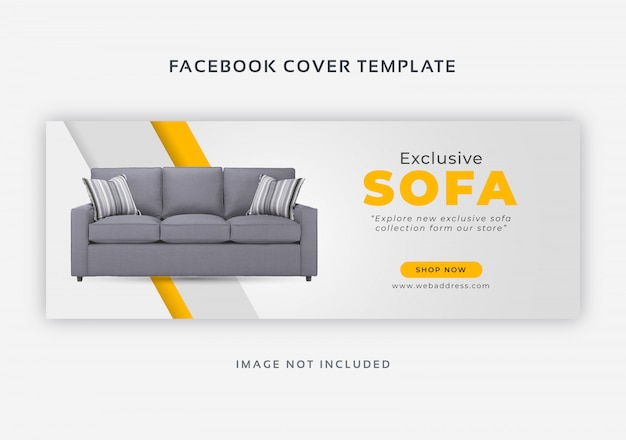 Furniture sale facebook cover template