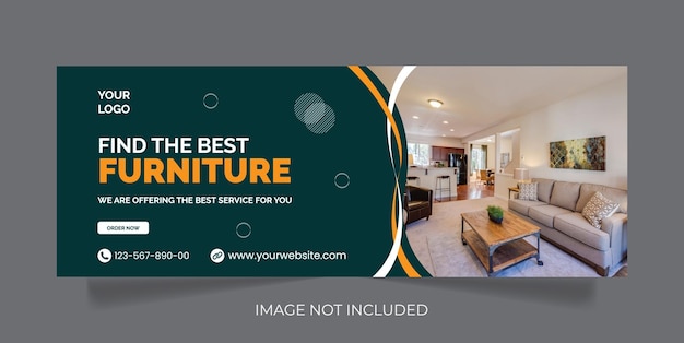 Furniture sale social media and instagram post template banner