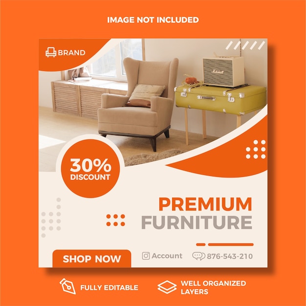 Furniture Sale Social Media Post Template