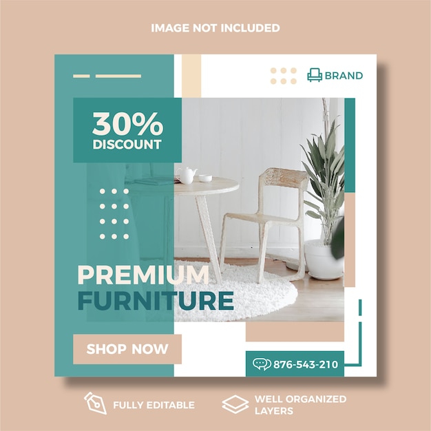 Furniture Sale Social Media Post Template