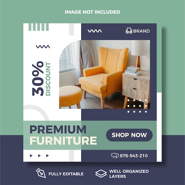 Furniture Sale Social Media Post Template