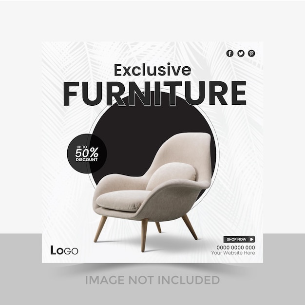 Furniture Social Media Post Design Template