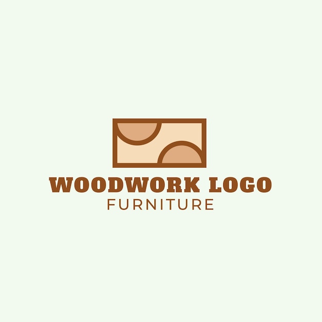 Furniture Woodwork Logo Vector