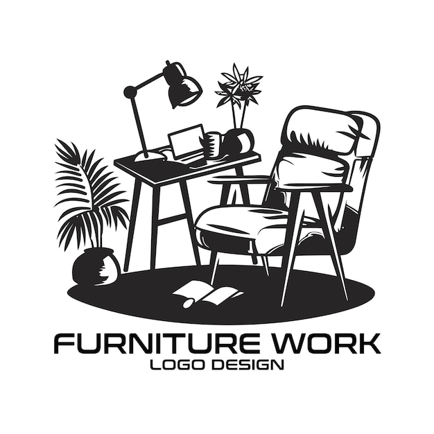 Furniture Work Vector Logo Design