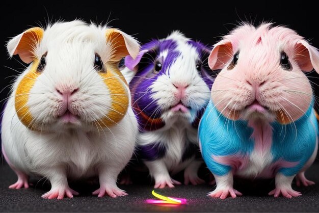 Vector furry friends forever guinea pig lovers unite