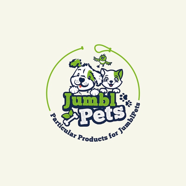 Furry Friends Forever Unique Pet Logo Design