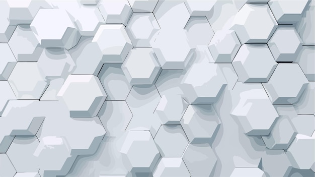 Vector futuristic 3d hexagon background vector illustration