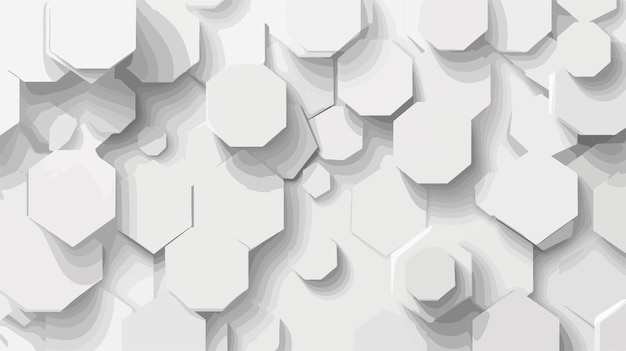 Vector futuristic 3d hexagon background vector illustration