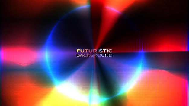 Futuristic 80s banner design retro ellipse vibrant back to the future theme background