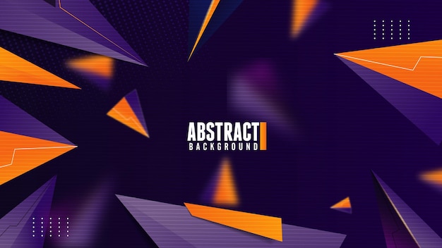 Futuristic Abstract Gaming Wallpaper Background Vector