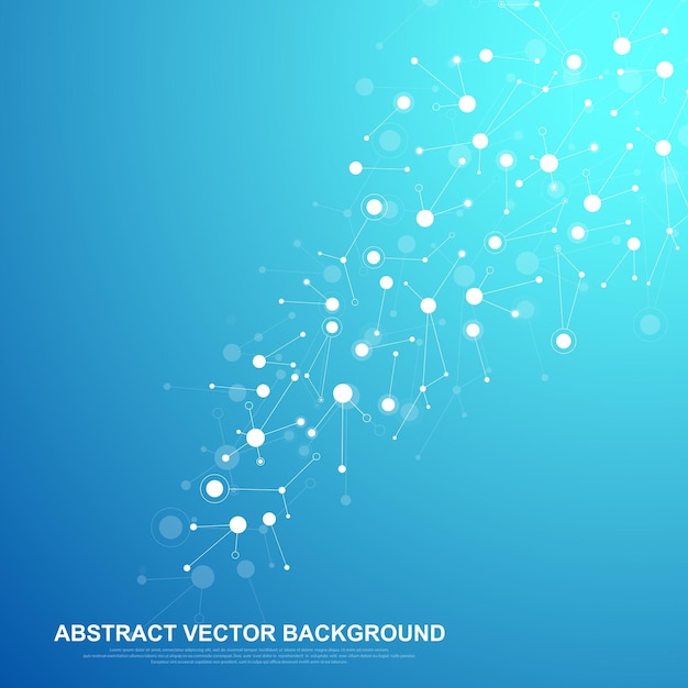 Futuristic abstract vector background blockchain technology deep web background peer to peer network