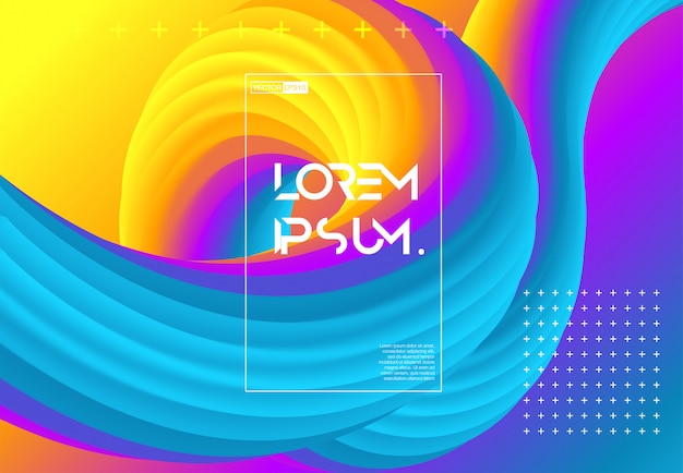 Futuristic gradient geometric background.