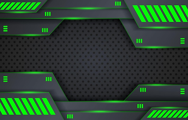 Futuristic green background design