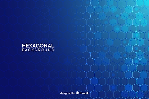 Futuristic hexagonal net background