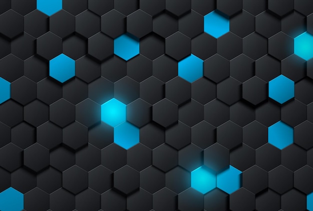 Vector futuristic honeycomb background