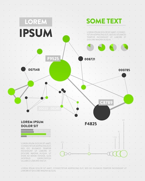 Vector futuristic infographic. information aesthetic . complex data threads graphic visualization. abstract data graph. 