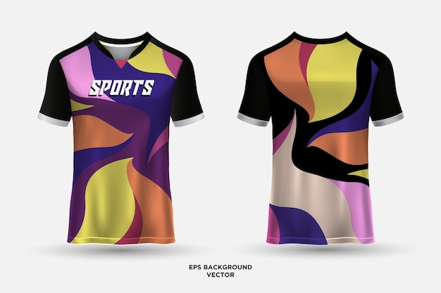 Futuristic and modern design jersey suitable for racing soccer gaming e sports and cycling