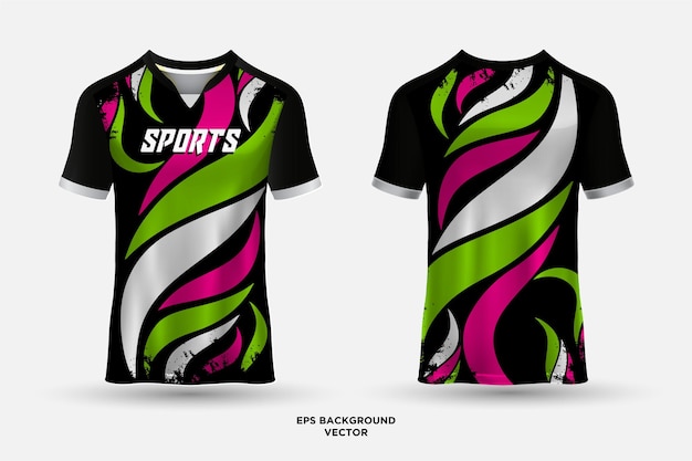 Futuristic and modern design jersey suitable for racing soccer gaming e sports and cycling