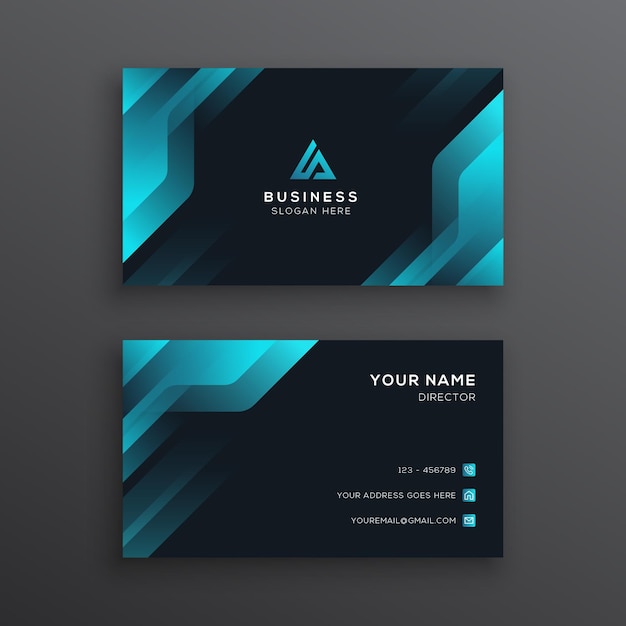 Futuristic Professional Corporate Business Card Template