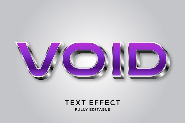 Futuristic Purple & Silver Editable Text Effect