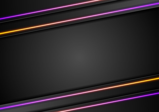 Futuristic technology background with glowing neon lines