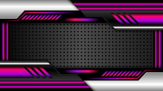 Futuristic technology metallic pink color abstract background