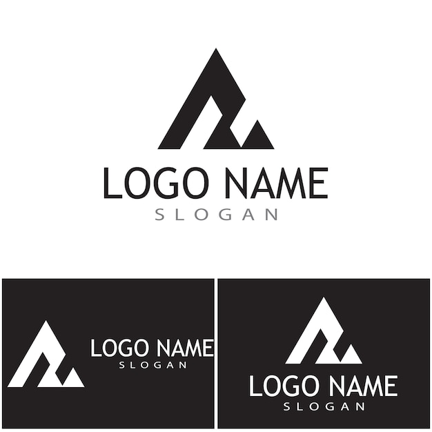 Futuristic Triangle Chain logo design inspiration