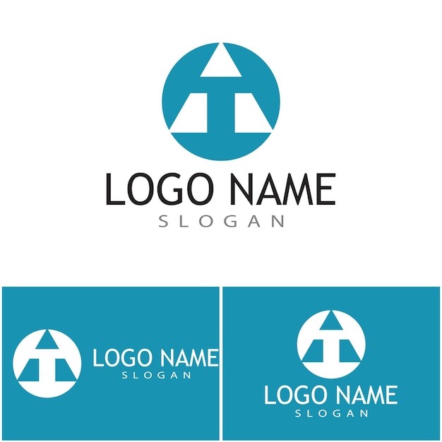 Futuristic Triangle Chain logo design inspiration