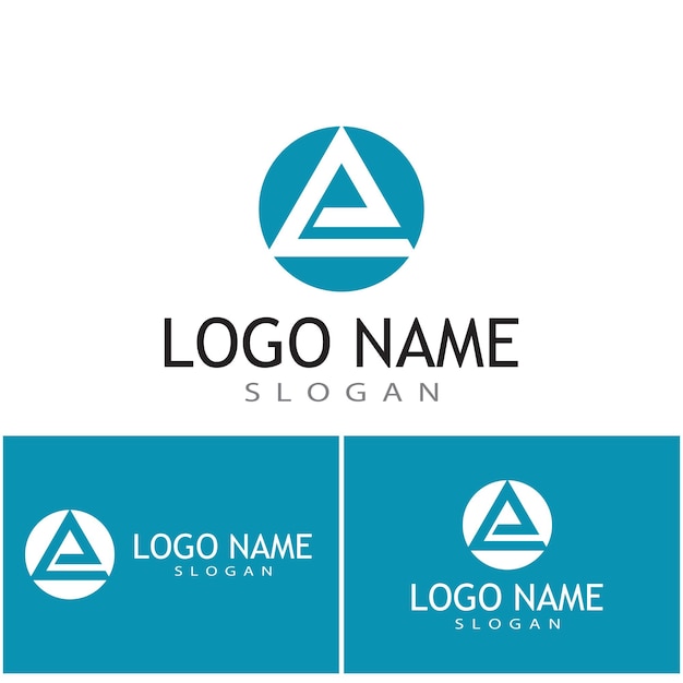 Futuristic Triangle Chain logo design inspiration