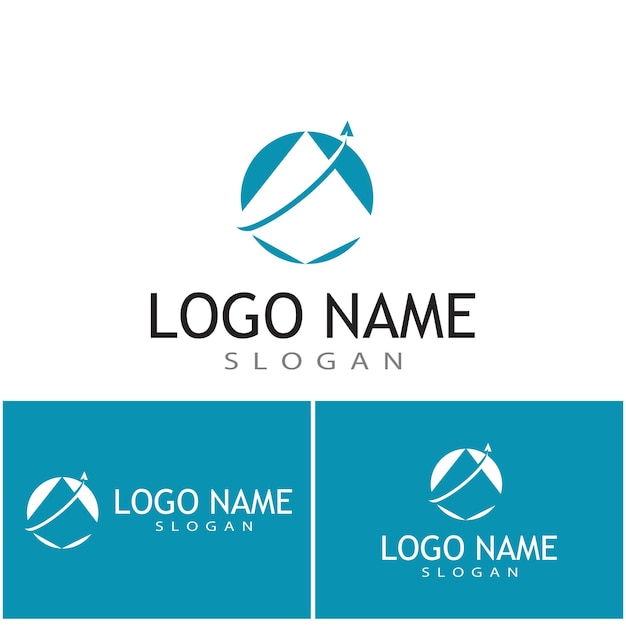 Futuristic Triangle Chain logo design inspiration