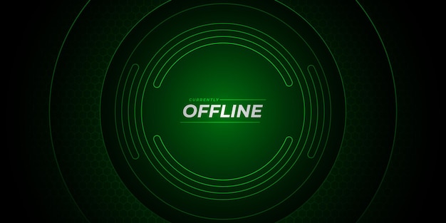 futuristic twitch offline background design