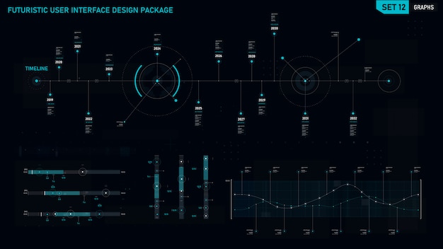 Futuristic user interface element 