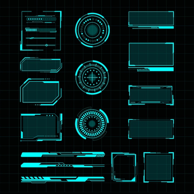 Futuristic user interface illustration