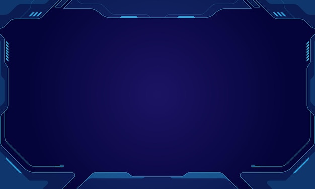 Futuristic vector hud interface screen design