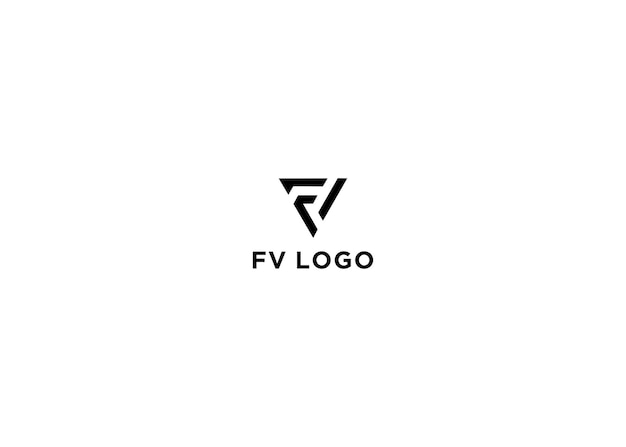 fv logo design vector illustration